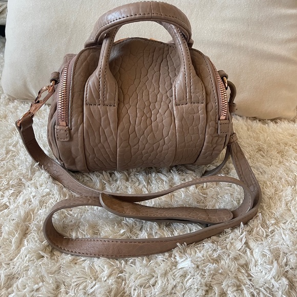 Alexander Wang Pebbled Lambskin Mini Rockie Latte Rose Gold Hardware beige color - Picture 3 of 10